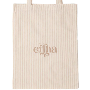 Сумка-тоут Mrs. Ertha "Flowers", карамельные полоски